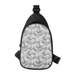 Chinese Sea Dragon Pattern Print Chest Bag