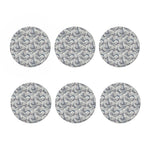 Chinese Sea Dragon Pattern Print Coaster Set
