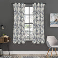 Chinese Sea Dragon Pattern Print Grommet Curtain Panels