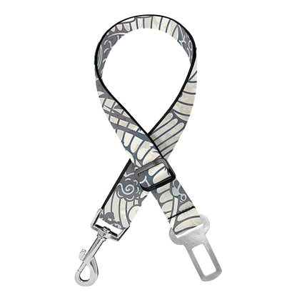 Chinese Sea Dragon Pattern Print Dog Seat Belt