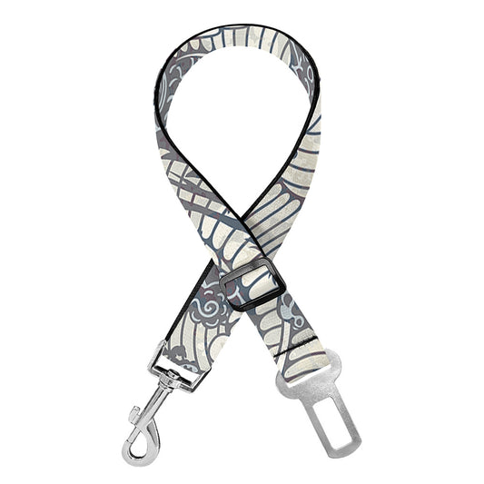 Chinese Sea Dragon Pattern Print Dog Seat Belt