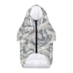 Chinese Sea Dragon Pattern Print Dog Zip Up Hoodie