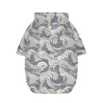 Chinese Sea Dragon Pattern Print Dog Zip Up Hoodie