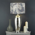 Chinese Sea Dragon Pattern Print Drum Lamp Shade