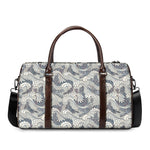 Chinese Sea Dragon Pattern Print Duffle Bag