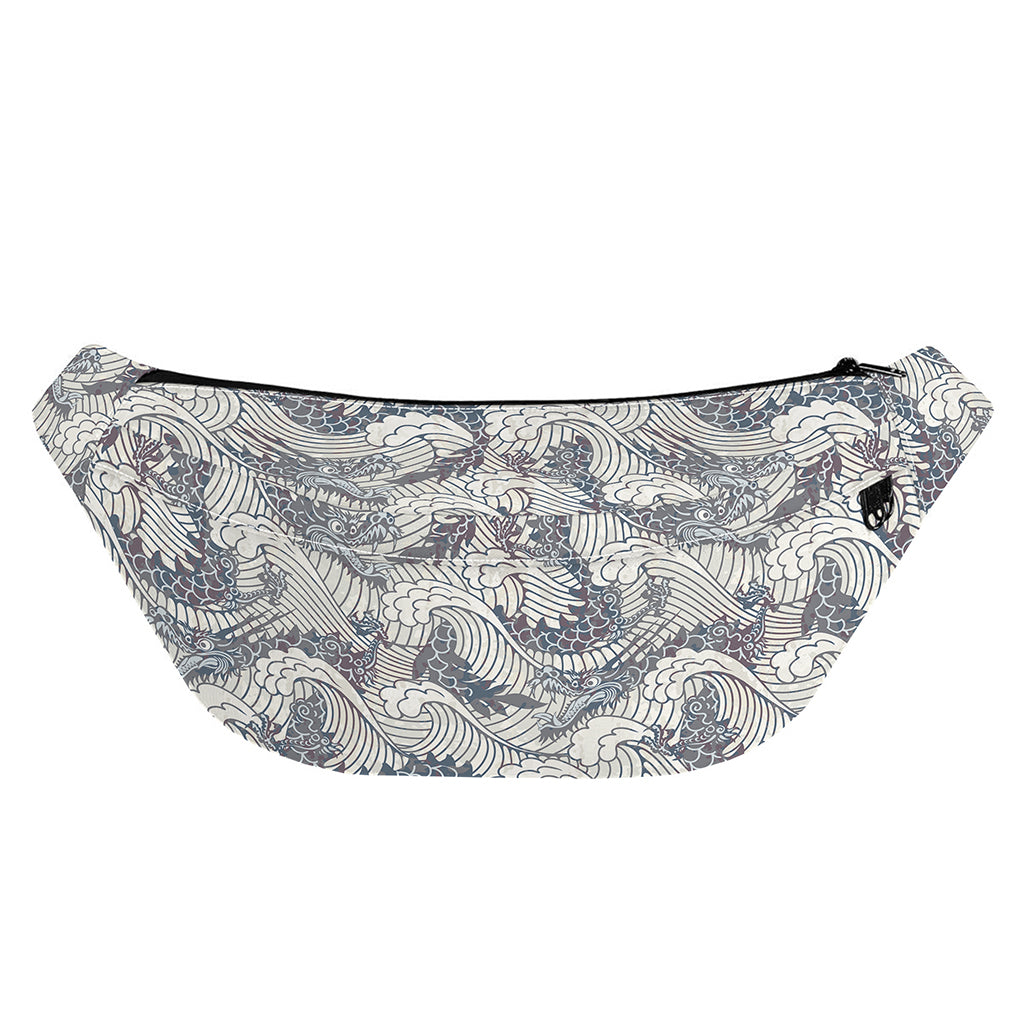 Chinese Sea Dragon Pattern Print Fanny Pack