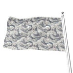 Chinese Sea Dragon Pattern Print Flag
