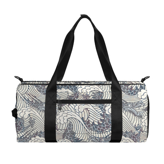 Chinese Sea Dragon Pattern Print Gym Bag