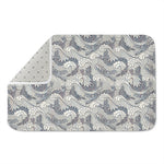 Chinese Sea Dragon Pattern Print Indoor Door Mat