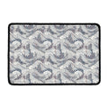 Chinese Sea Dragon Pattern Print Kitchen Mat