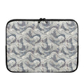 Chinese Sea Dragon Pattern Print Laptop Sleeve