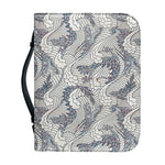 Chinese Sea Dragon Pattern Print Leather Bible Cover