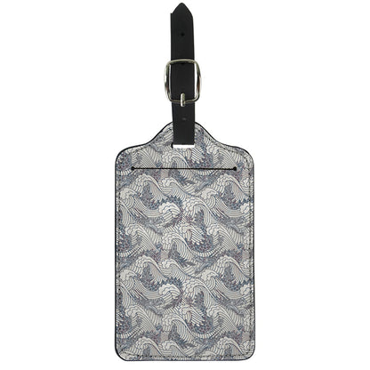 Chinese Sea Dragon Pattern Print Luggage Tag