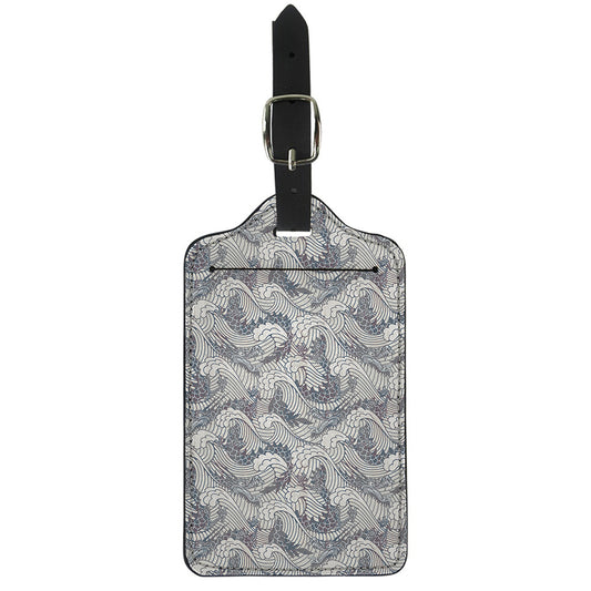 Chinese Sea Dragon Pattern Print Luggage Tag