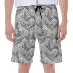 Chinese Sea Dragon Pattern Print Men's Beach Shorts