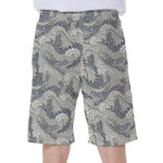 Chinese Sea Dragon Pattern Print Men's Beach Shorts