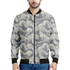 Chinese Sea Dragon Pattern Print Men's Bomber Jacket