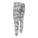 Chinese Sea Dragon Pattern Print Men's Compression Pants