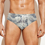 Chinese Sea Dragon Pattern Print Men's Swim Briefs