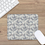 Chinese Sea Dragon Pattern Print Mouse Pad