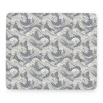 Chinese Sea Dragon Pattern Print Mouse Pad