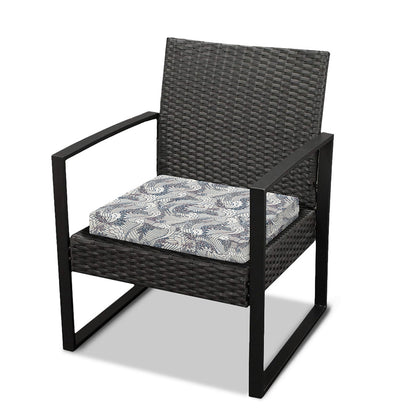 Chinese Sea Dragon Pattern Print Outdoor Seat Cushion Cover