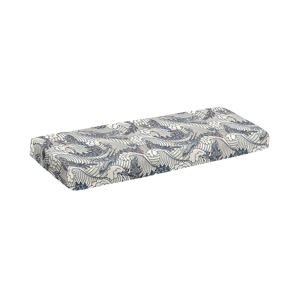 Chinese Sea Dragon Pattern Print Piano Keyboard Cover