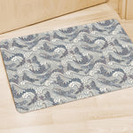 Chinese Sea Dragon Pattern Print Polyester Doormat