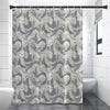 Chinese Sea Dragon Pattern Print Premium Shower Curtain