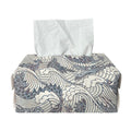 Chinese Sea Dragon Pattern Print Rectangle Tissue Box Cover