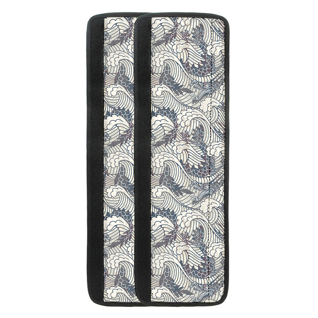 Chinese Sea Dragon Pattern Print Refrigerator Handle Covers