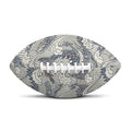 Chinese Sea Dragon Pattern Print Rugby Ball