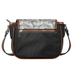 Chinese Sea Dragon Pattern Print Saddle Bag