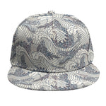 Chinese Sea Dragon Pattern Print Snapback Cap