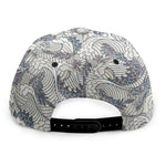 Chinese Sea Dragon Pattern Print Snapback Cap