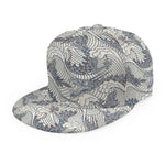 Chinese Sea Dragon Pattern Print Snapback Cap