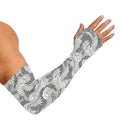 Chinese Sea Dragon Pattern Print Sun Protection Arm Sleeves