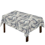 Chinese Sea Dragon Pattern Print Tablecloth