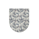 Chinese Sea Dragon Pattern Print Toilet Lid Cover