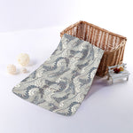 Chinese Sea Dragon Pattern Print Towel