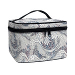 Chinese Sea Dragon Pattern Print Travel Makeup Bag