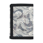 Chinese Sea Dragon Pattern Print Trifold Wallet