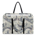 Chinese Sea Dragon Pattern Print Utility Tote Bag