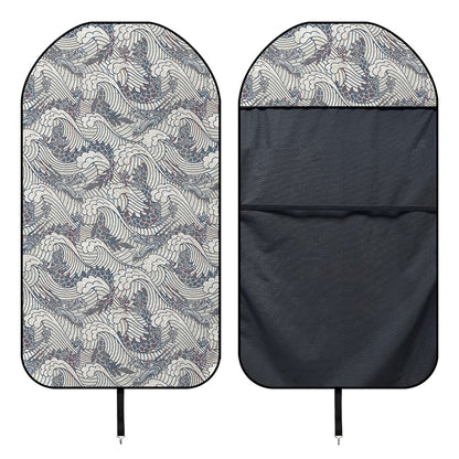 Chinese Sea Dragon Pattern Print Waterproof Car Seat Cover