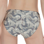 Chinese Sea Dragon Pattern Print Women's Panties