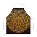 Chinese Zodiac Calendar Signs Print Adjustable Apron