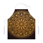 Chinese Zodiac Calendar Signs Print Adjustable Apron