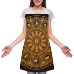 Chinese Zodiac Calendar Signs Print Adjustable Apron