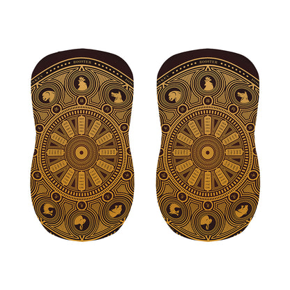 Chinese Zodiac Calendar Signs Print Bar Stool Covers