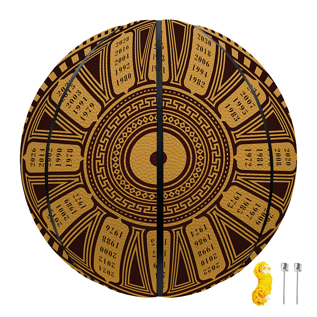 Chinese Zodiac Calendar Signs Print Basketball